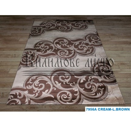 Synthetic carpet Festival 7956A cream-l.brown - высокое качество по лучшей цене в Украине.