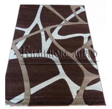 Synthetic runner carpet Firuze Lux 1694A BROWN - высокое качество по лучшей цене в Украине.