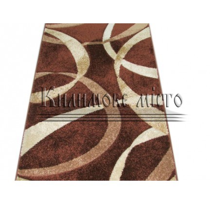 Synthetic carpet Firuze Lux 2632A BROWN - высокое качество по лучшей цене в Украине.