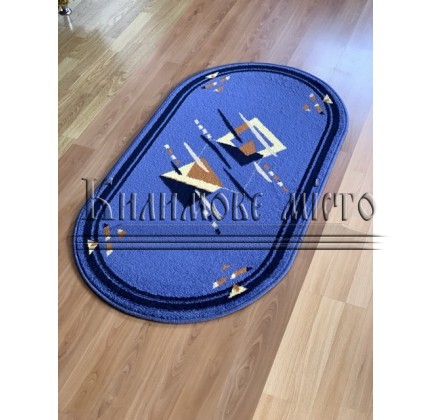 Синтетический ковер FRISE F3039A BLUE - высокое качество по лучшей цене в Украине.