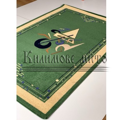 Синтетический ковер FRISE F3043A GREEN - высокое качество по лучшей цене в Украине.