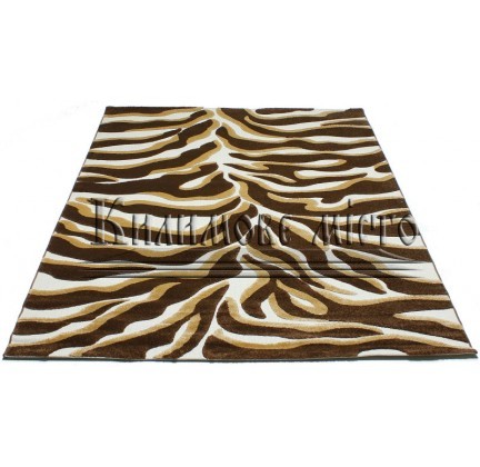 Synthetic carpet Daisy Fulya 9038A brown - высокое качество по лучшей цене в Украине.