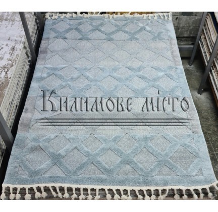 Synthetic carpet GABBANA GM67B L.BLUE - высокое качество по лучшей цене в Украине.
