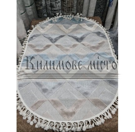 Synthetic carpet GABBANA GM76A L.BLUE - высокое качество по лучшей цене в Украине.