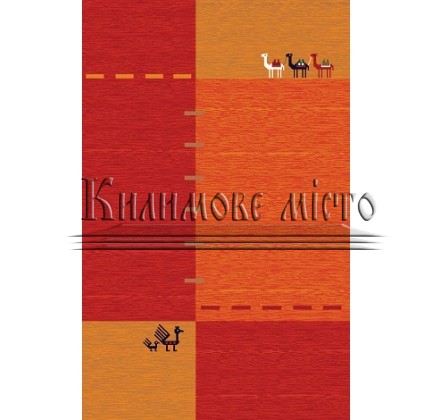 Iranian carpet Gabbeh Darab Red - высокое качество по лучшей цене в Украине.