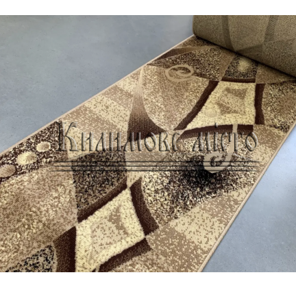 Синтетична килимова доріжка Silver  / Gold Rada 103-12 Shari beige - высокое качество по лучшей цене в Украине.