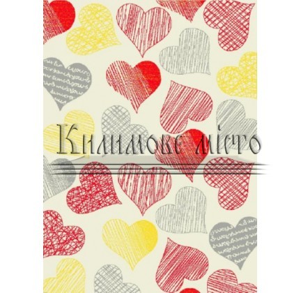 Ковер Kolibri (Колибри) 11467/110 сердечки - высокое качество по лучшей цене в Украине.