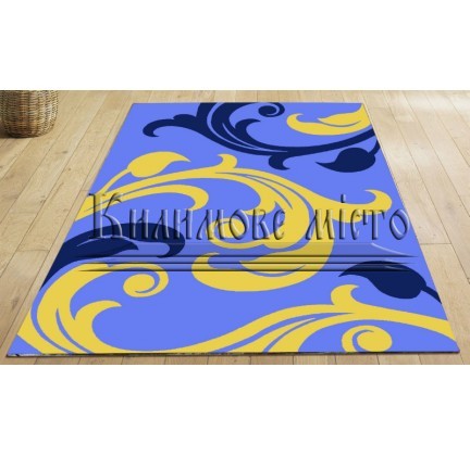Synthetic carpet Legenda 0313 blue - высокое качество по лучшей цене в Украине.