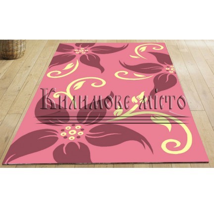 Synthetic carpet Legenda 0331 pink - высокое качество по лучшей цене в Украине.