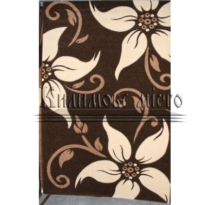Synthetic carpet Legenda 0331 brown - высокое качество по лучшей цене в Украине.