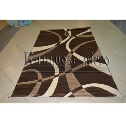 Synthetic carpet Legenda 0353 brown - высокое качество по лучшей цене в Украине.
