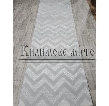 Безворсовая ковровая дорожка DOLCHE 4037B CREAM / L.GREY - высокое качество по лучшей цене в Украине.