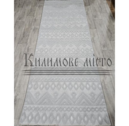 Безворсовая ковровая дорожка DOLCHE 4198A CREAM / L.GREY - высокое качество по лучшей цене в Украине.