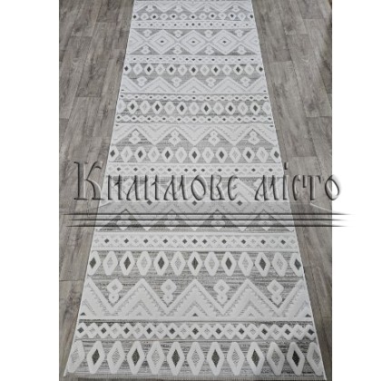 Безворсовая ковровая дорожка DOLCHE 4198A GREEN / CREAM - высокое качество по лучшей цене в Украине.