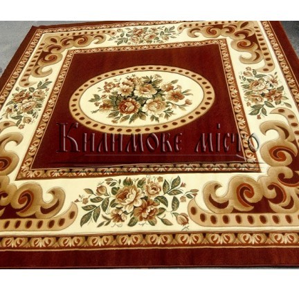 Синтетический ковер Liliya 0590 бордо - высокое качество по лучшей цене в Украине.