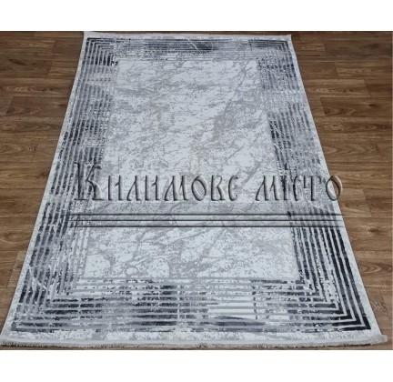 Synthetic carpet MAHAL 04126O WHITE/GREY - высокое качество по лучшей цене в Украине.