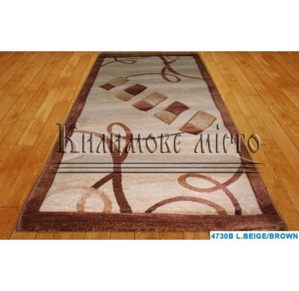 Synthetic carpet Nidal 4730B l.beige-brown - высокое качество по лучшей цене в Украине.