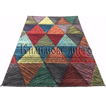 Synthetic carpet Rainbow 14 Colors 7516a Black - высокое качество по лучшей цене в Украине.