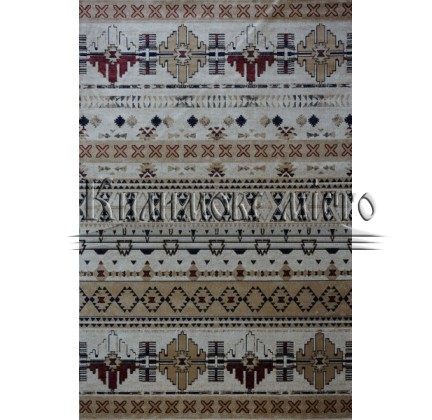 Viscose carpet Versailles 84081-56 Ivory-Red - высокое качество по лучшей цене в Украине.
