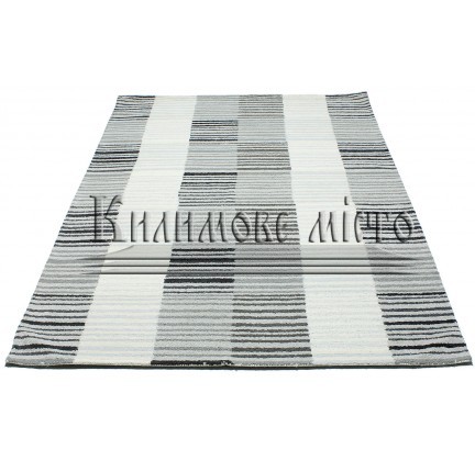 Wool carpet PANACHE BLOCK STRIPE ivory-grey - высокое качество по лучшей цене в Украине.