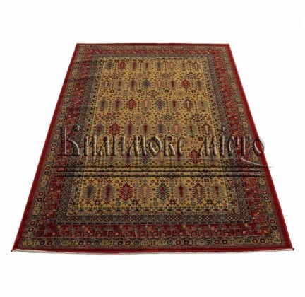 Wool carpet Kirman 0204 camel red - высокое качество по лучшей цене в Украине.