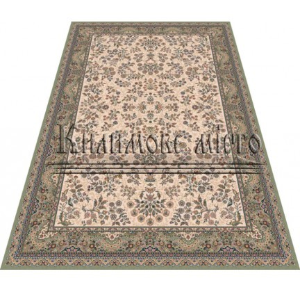 Wool carpet Nain 1236-679 beige-green - высокое качество по лучшей цене в Украине.