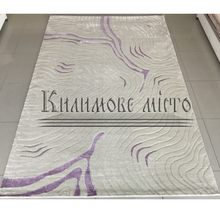Wool carpet Patara 0077 CREAM-LILA - высокое качество по лучшей цене в Украине.