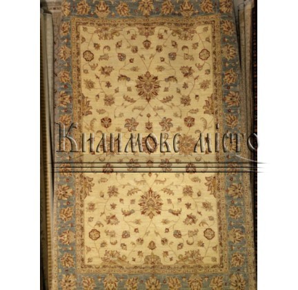 Wool carpet Zigler 1 , CREAM BLUE - высокое качество по лучшей цене в Украине.