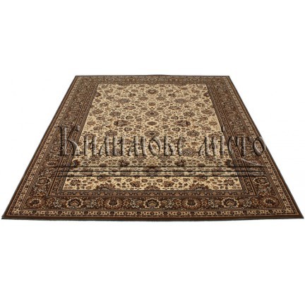 Wool carpet Royal 1561-504 beige-brown - высокое качество по лучшей цене в Украине.