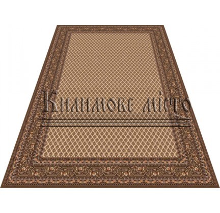 Wool carpet Royal 1581-504 beige-brown - высокое качество по лучшей цене в Украине.