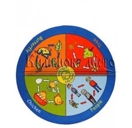 Children carpet Life Cycle Anti-Slip Blue - высокое качество по лучшей цене в Украине.