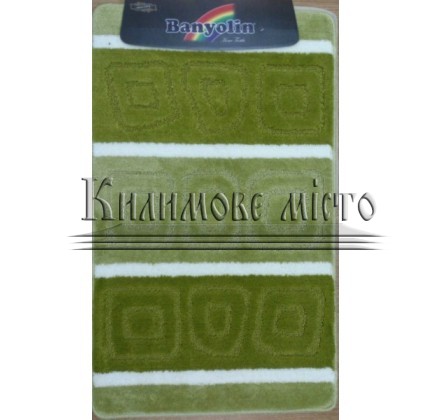 Carpet for bathroom Silver SLV 14 Green - высокое качество по лучшей цене в Украине.
