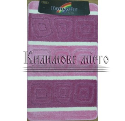 Carpet for bathroom Silver SLV 14 Pink - высокое качество по лучшей цене в Украине.