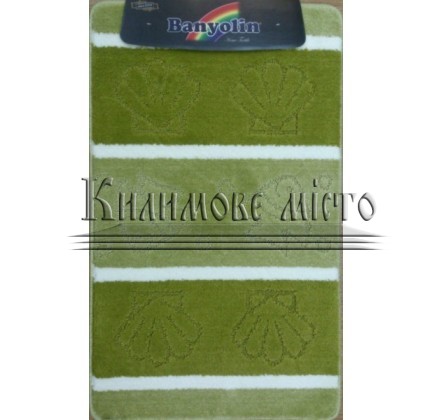 Carpet for bathroom Silver SLV 15 Green - высокое качество по лучшей цене в Украине.