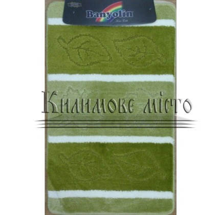 Carpet for bathroom Silver SLV 17 Green - высокое качество по лучшей цене в Украине.