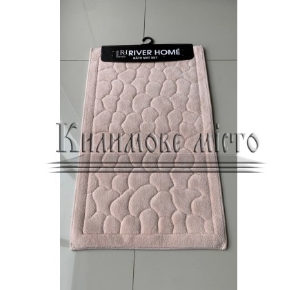Carpet for bathroom River Home 002 pudra (two mats: toilet + bathroom) - высокое качество по лучшей цене в Украине.