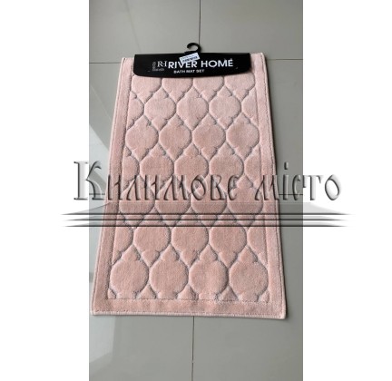 Carpet for bathroom River Home 004 pudra (two mats: toilet + bathroom) - высокое качество по лучшей цене в Украине.
