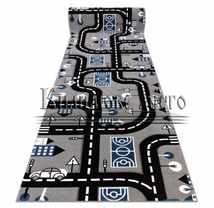 Child runner carpet PETIT CITY grey - высокое качество по лучшей цене в Украине.