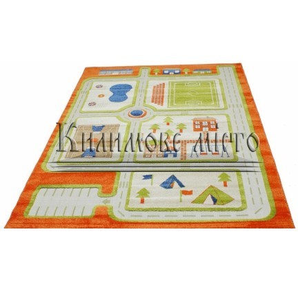 Children carpet Daisy Fulya 8C44b orange - высокое качество по лучшей цене в Украине.