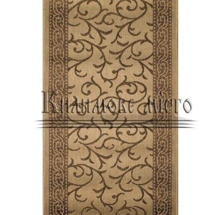 Napless runner carpet Sisal 014 beige-gold - высокое качество по лучшей цене в Украине.
