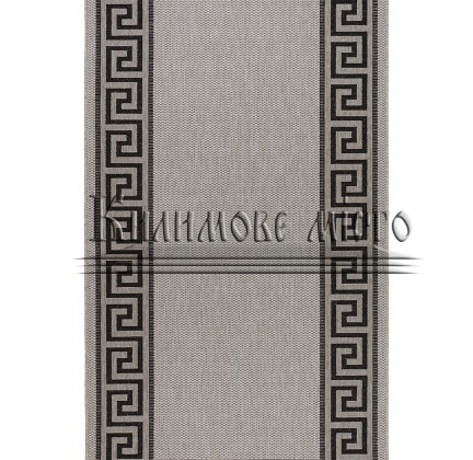 Безворсовая ковровая дорожка Natura 20014 Silver-Black - высокое качество по лучшей цене в Украине.