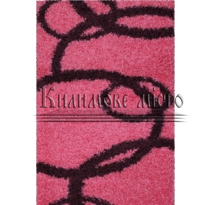 Високоворсна килимова доріжка Shaggy Gold 8018 pink - высокое качество по лучшей цене в Украине.