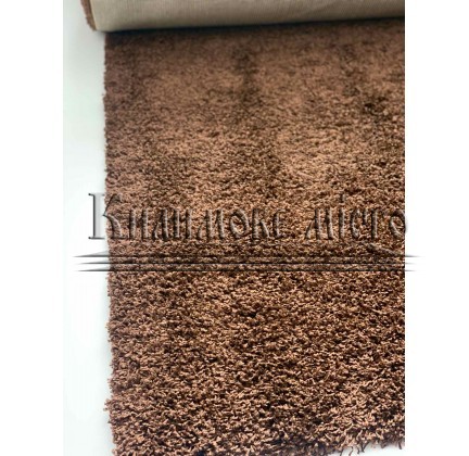 Shaggy carpet runner Loca (Super Lux Shaggy) 6365A Brown - высокое качество по лучшей цене в Украине.