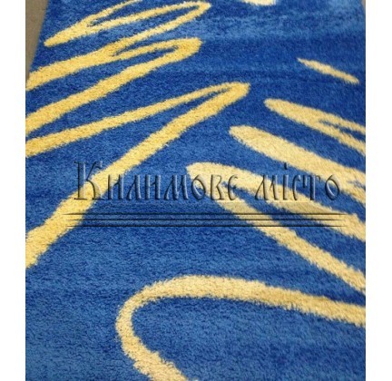 Высоковорсная ковровая дорожка Shaggy 0791 синий - высокое качество по лучшей цене в Украине.