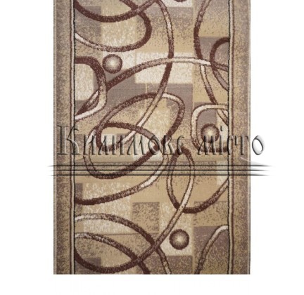 Synthetic runner carpet Almira 2651 Beige/Mustard - высокое качество по лучшей цене в Украине.