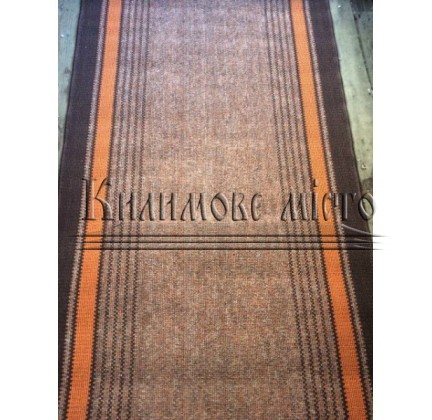 Synthetic runner carpet Дарничанка brown (Saba 01) - высокое качество по лучшей цене в Украине.