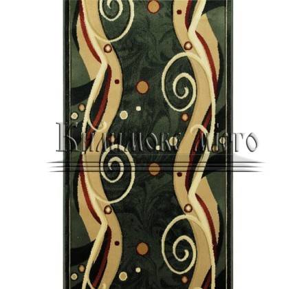 Synthetic runner carpet Elegant 3950 GREEN - высокое качество по лучшей цене в Украине.