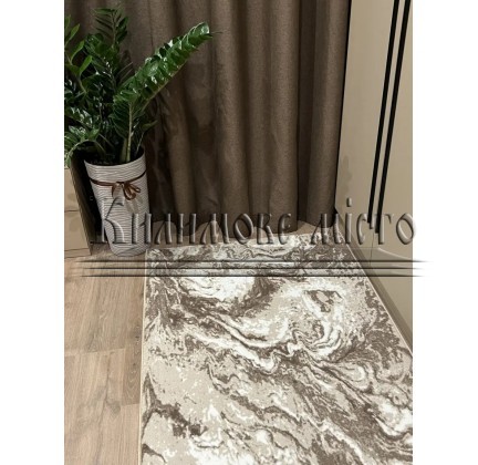 Synthetic carpet runner Dinarsu beige - высокое качество по лучшей цене в Украине.