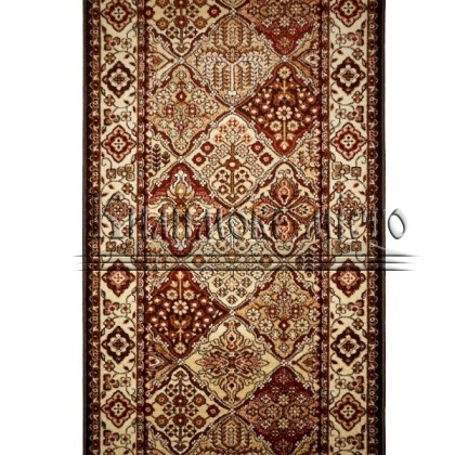 Synthetic runner carpet Standard Bergenia Brick/Red - высокое качество по лучшей цене в Украине.