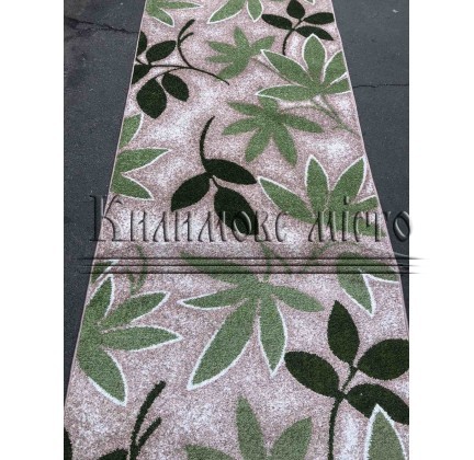 Synthetic runner carpet KIWI 02628A Beige/L.Green - высокое качество по лучшей цене в Украине.